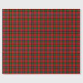 Papier Cadeau Plaque vert rouge tartan MacDuff (Plat)