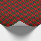 Papier Cadeau Plaque vert rouge tartan MacDuff (Coin)
