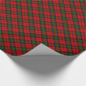 Papier Cadeau Plaque vert rouge tartan MacDuff (Coin)
