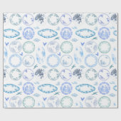 Papier Cadeau Plaques d'antiquités françaises | Papier à envelop (Plat)