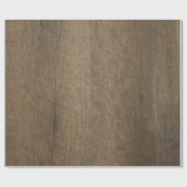 Papier Cadeau Plaques de bois noir rustique (Plat)