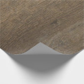 Papier Cadeau Plaques de bois noir rustique (Coin)