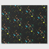 Papier Cadeau Plaques de peinture Abstraites (Plat)