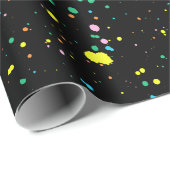 Papier Cadeau Plaques de peinture Abstraites (Coin rond)