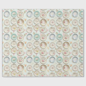 Papier Cadeau Plaques vintages (Plat)