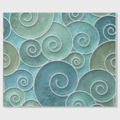 Papier Cadeau Plaster wall seamless texture with swirls pattern, (Plat)