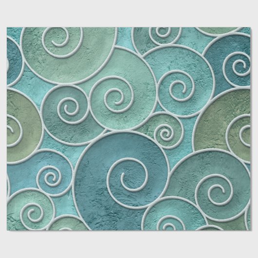 Papier Cadeau Plaster wall seamless texture with swirls pattern, (Plat)