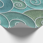 Papier Cadeau Plaster wall seamless texture with swirls pattern, (Coin)