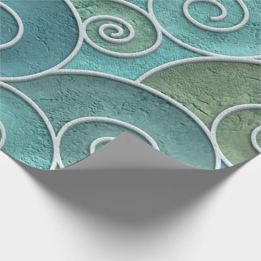 Papier Cadeau Plaster wall seamless texture with swirls pattern, (Coin)