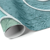 Papier Cadeau Plaster wall seamless texture with swirls pattern, (Coin rond)