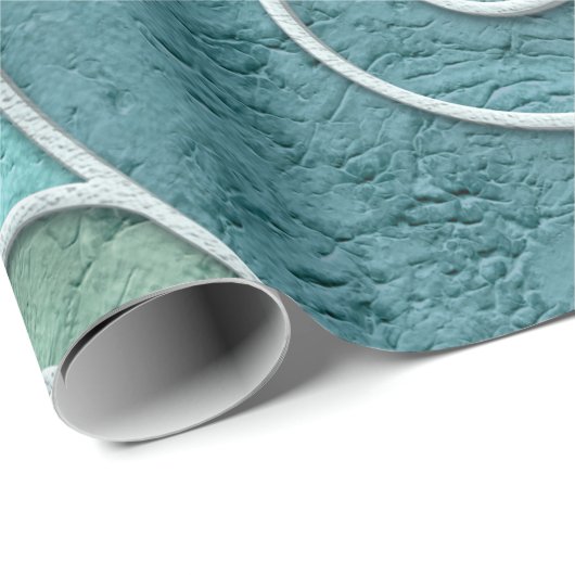 Papier Cadeau Plaster wall seamless texture with swirls pattern, (Coin rond)