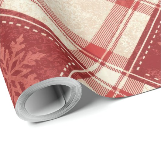 Papier Cadeau Plat à neige (Coin rond)