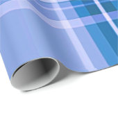 Papier Cadeau Plat bleu traditionnel (Coin rond)