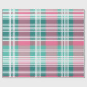 Papier Cadeau Plat Rose Et Vert (Plat)