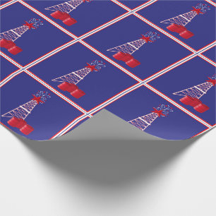 Papier Cadeau Plate-forme pétrolière Derrick avec le Joyeux No