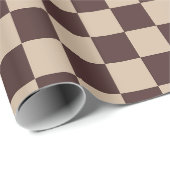 Papier Cadeau Plateau de contrôle Brown café (Coin rond)