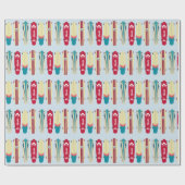 Papier Cadeau Platines vintages (Plat)