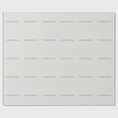 Papier Cadeau Platinum Grey Minimalist Plain Modern (Plat)