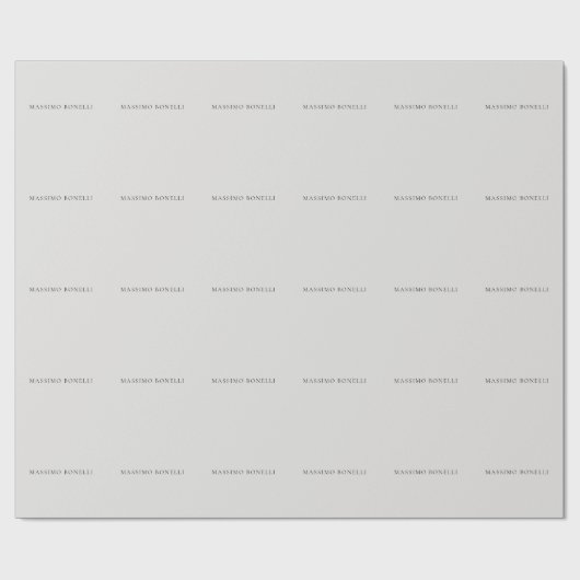 Papier Cadeau Platinum Grey Minimalist Plain Modern (Plat)