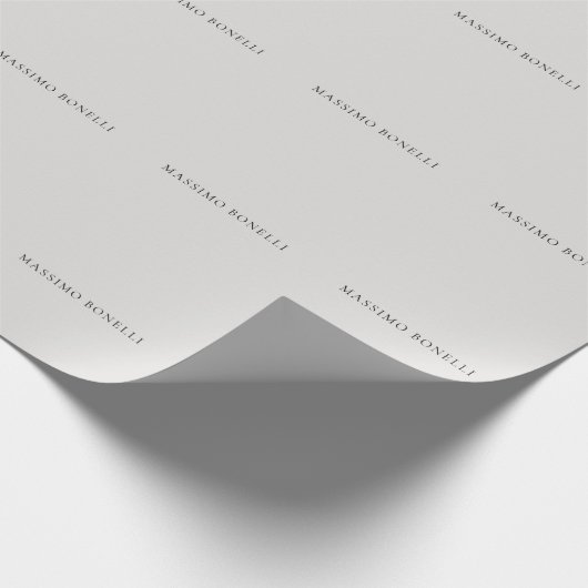 Papier Cadeau Platinum Grey Minimalist Plain Modern (Coin)