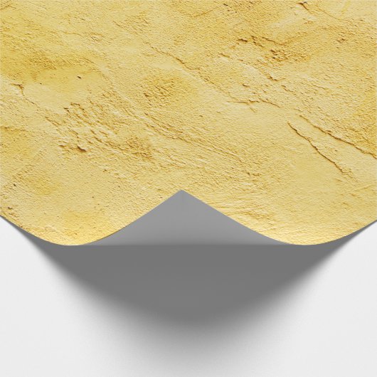 Papier Cadeau plâtre abstrait jaune clair sur le mur (Coin)