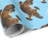 Papier Cadeau platypus à bec de canard (Coin rond)