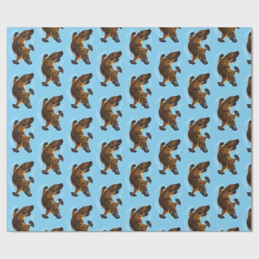 Papier Cadeau platypus à bec de canard (Plat)