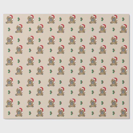 Papier Cadeau Platypus Noël Animaux d'hiver Vacances Platypus (Plat)