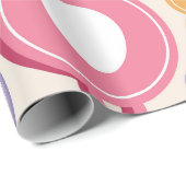 Papier Cadeau Playful Dog Tags Pattern (Coin rond)