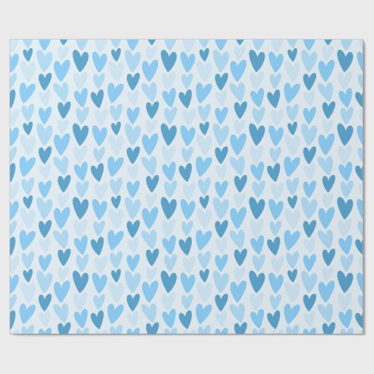 Papier Cadeau Playful Hand-Drawn Heart Pattern (Plat)
