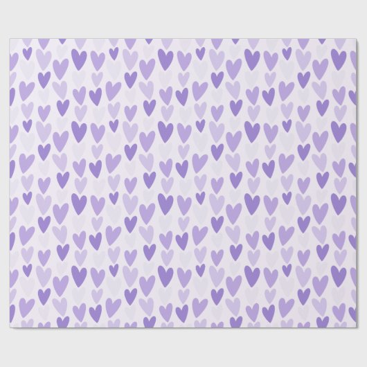 Papier Cadeau Playful Hand-Drawn Heart Pattern (Plat)