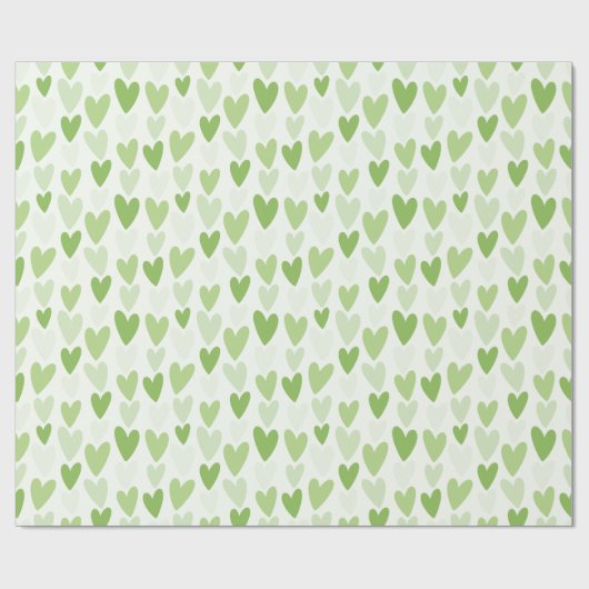 Papier Cadeau Playful Hand-Drawn Heart Pattern (Plat)