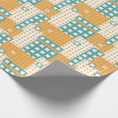 Papier Cadeau Playful Patchwork Block Pattern (Coin)