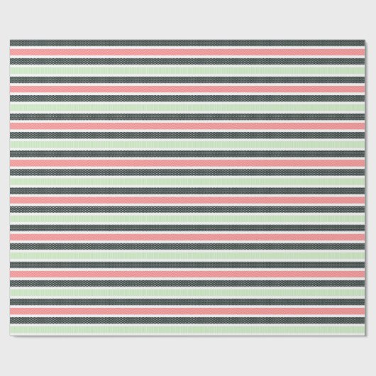 Papier Cadeau Playful Striped Polka Dot Pattern (Plat)