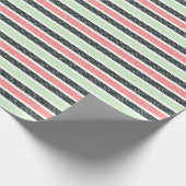Papier Cadeau Playful Striped Polka Dot Pattern (Coin)
