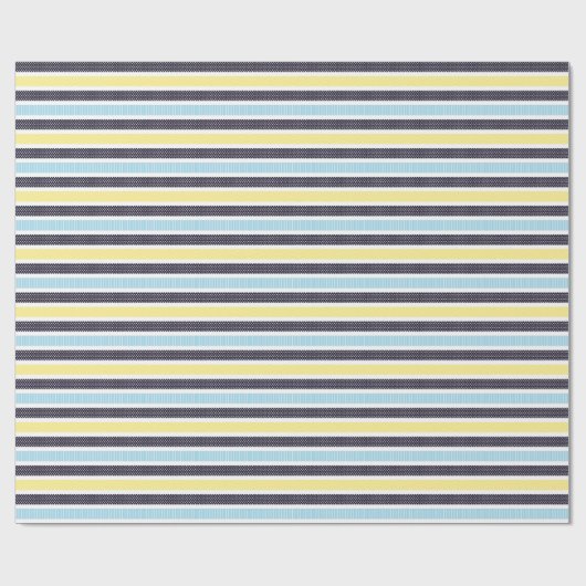 Papier Cadeau Playful Striped Polka Dot Pattern (Plat)