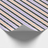 Papier Cadeau Playful Striped Polka Dot Pattern (Coin)