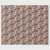 Papier Cadeau Playful Wrapped Presents Red Green Wrapping Paper (Plat)