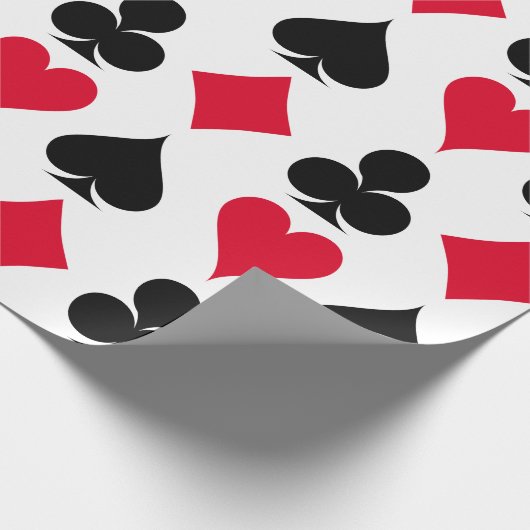 Papier Cadeau Playing cards symbols pattern (Coin)