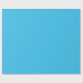 Papier Cadeau Plein bleu ciel (Plat)
