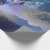 Papier Cadeau Plein Lune Dream Catcher, Céleste (Coin)