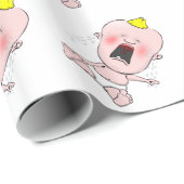 Papier Cadeau Pleurer bébé (Coin rond)