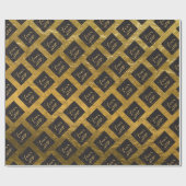 Papier Cadeau Plier d'or votre papier d'emballage de logo (Plat)