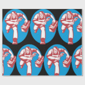 Papier Cadeau Plombier courant avec une clé et une boîte à outil (Plat)