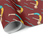 Papier Cadeau Plongée (Coin rond)