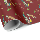 Papier Cadeau Plongée sous-marine (Coin rond)