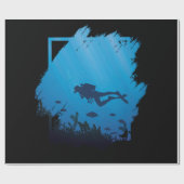 Papier Cadeau Plongée Sous-Marine Pour Les Plongeurs (Plat)