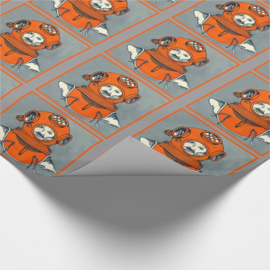 Papier Cadeau Plongeur de mer profonde (Coin)