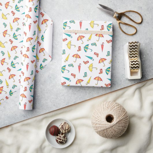 Papier Cadeau Pluie de printemps I (Artisanat)
