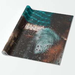 Papier Cadeau Pluie eau humide goutte fenêtre nature